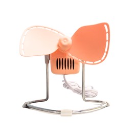 Caframo Limited Edition Chinook Personal Fan, Peach Fuzz -Pantone's Colour of the Year, 2-Speed Desk or Tabletop Fan, Cage Free, Easy To Clean Soft Blades, Canadian Made, 8.8" Blade, Peach, 707CHPFBX