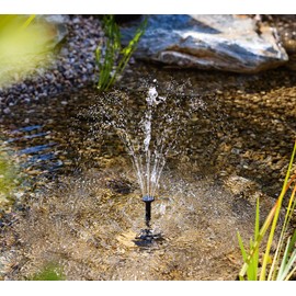 esotec Fontana 50 Solar Replacement Pump Pond Pump with Sprinkler Set Universal Single Pump Replacement Part Accessory Pump Extension Pump 17 V/DC IP68 101751