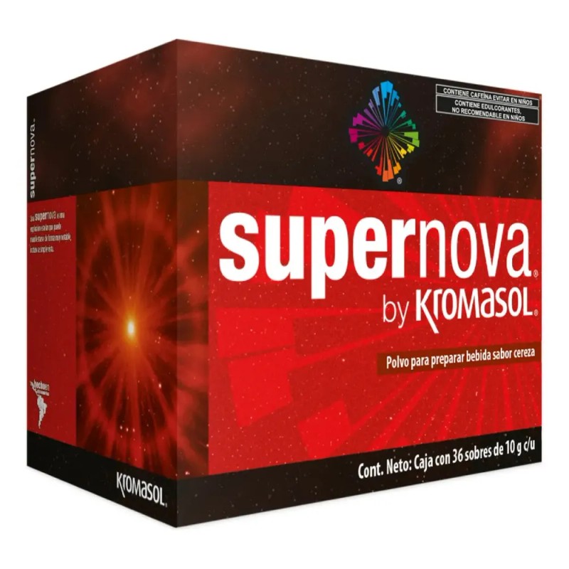 Kit Kromasol: Supernova Energía 36 Sobres Sabor Cereza + Kosmos