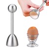 Egg Topper, Egg Opener Stainless Steel with Egg Cup, Egg