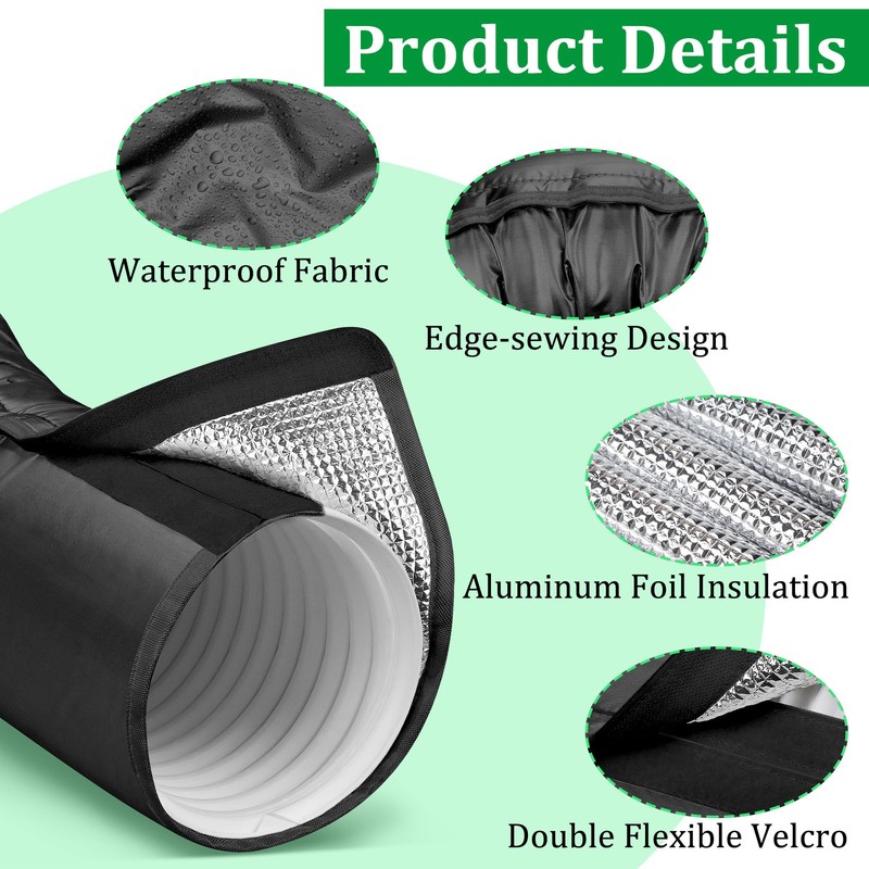 Upgraded Portable AC Hose Insulation Sleeve, 3 Layers Thick Insulated