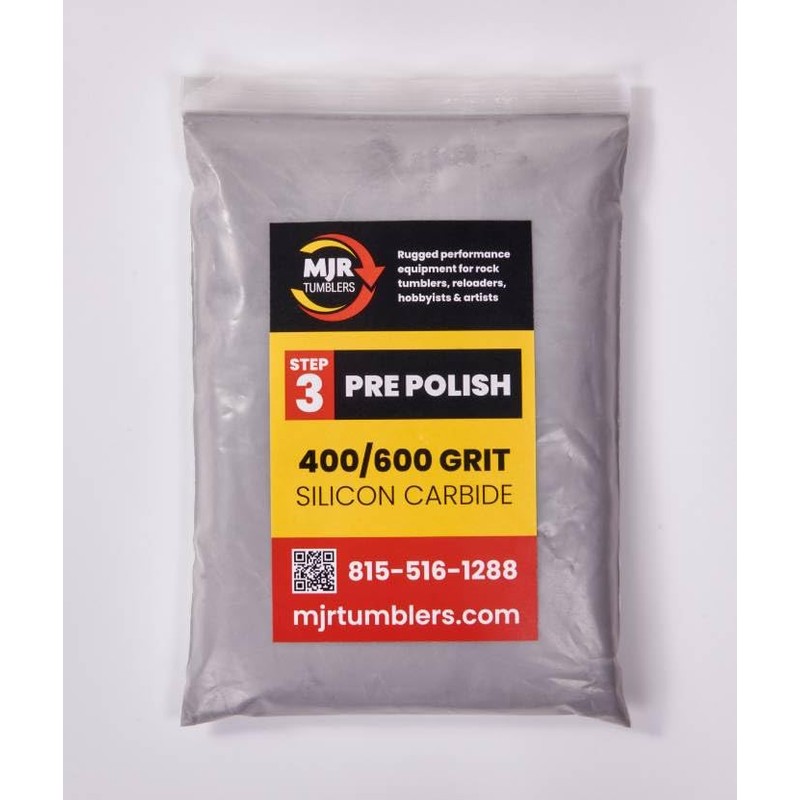 10lb of MJR Tumblers Premium 400/600 Pre-Polish Silicon Carbide Rock