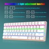HTUTWOO 60% Mechanical Gaming Keyboard, Blue Switch, Wired Gaming Colorful