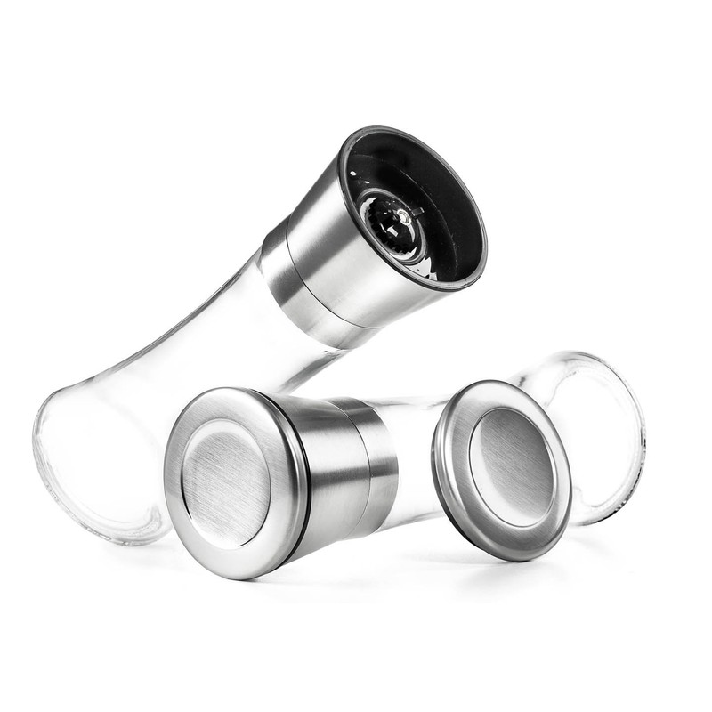 Levav Premium Salt and Pepper Grinder Set of 2- Brushed