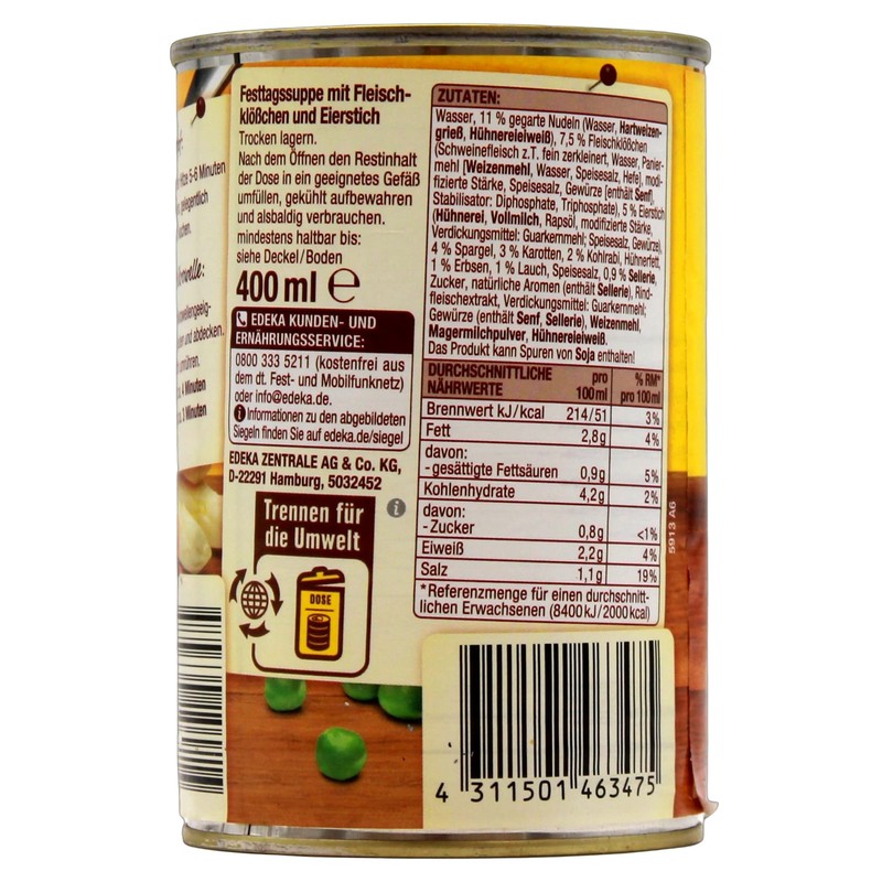 Gut & Günstig Holiday Soup, Pack of 12 (12 x