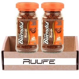 Buendia Instant Amaretto Coffee (2 pack) 100% Colombian Medium Roast Arabica Instant Coffee (2.9oz each) Cafe Instantaneo Amareto Cafe Colombiano Colombian Coffee