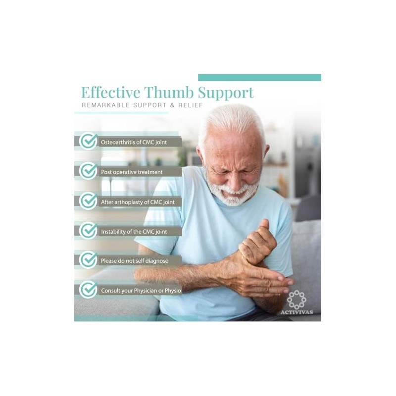 Ortho Support for Thumb Joint Arthritis, Joint Instability, and Post