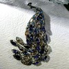 CYPINA Gorgeous Statement Colorful Oversize Peacock Brooch Pin with Tassel