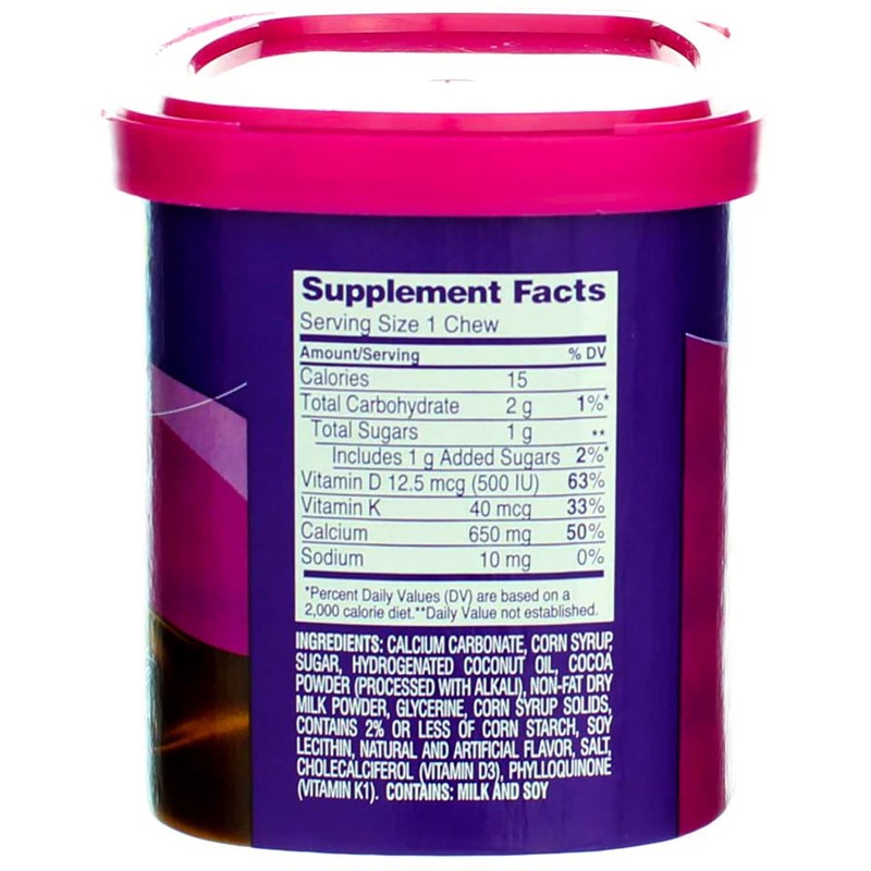 VIACTIV Calcium Plus D, Soft Chews, Milk Chocolate 60 ea