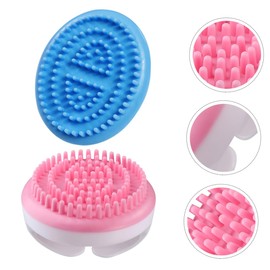 Ipetboom 2pcs Brush Tools Dry Brushing Plastic Massage