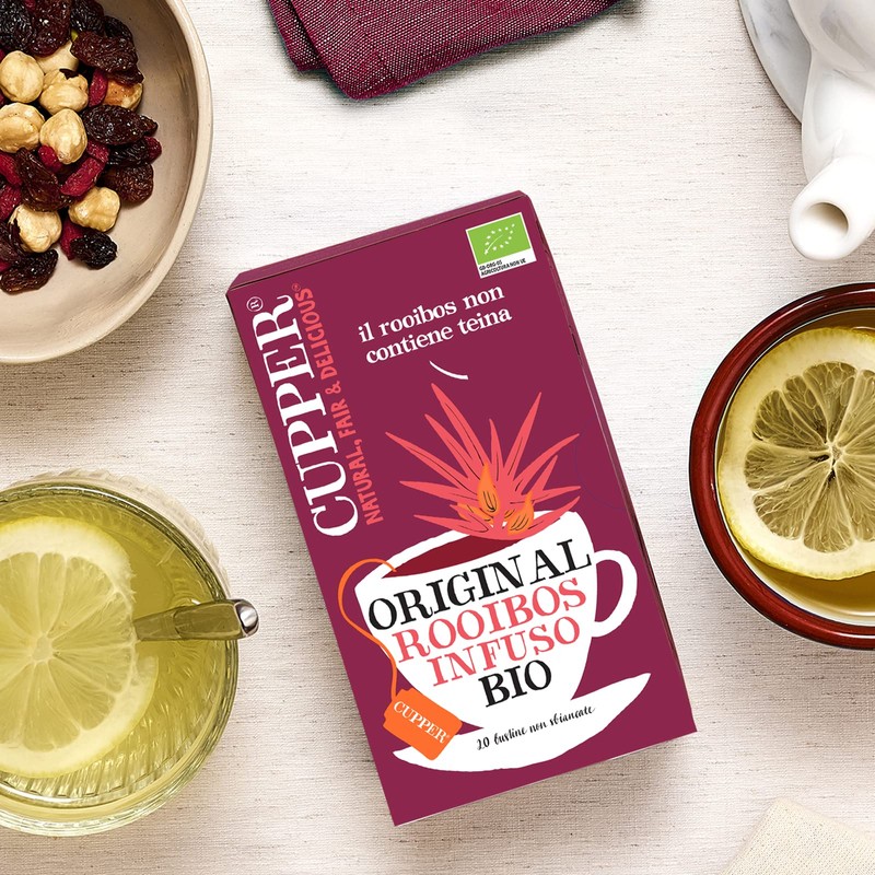 Cupper Infuso Rooibos Biologico (4 confezioni da 20 bustine di