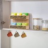 QILICZ Teebox Teebeutel Organizer,Teekiste Exquisite durchbrochenes mit 6 Fächern Teehalter,Vertikaler