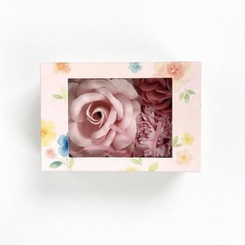 Q-FLA Cupla bath salt soap flower mini box rose gift, 1 piece, 1g / Q-FLA 큐플라 입욕제 소프플라워 미니 박스 장미 선물, 1개, 1g