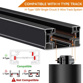 AGDJASA 10W RGBW Track Light Heads, 16 Color Adjustable and Warm White H Type Track Lighting Head for Party, Accent, Kitchen, Ceiling Spotlight for Accent Task Art(12 Pack) (Black)