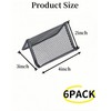 bepisof 6Pack Black Mesh Business Card Holder, Metal Mesh Card