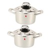 NOLITOY 2pcs Retro Mechanical Kitchen Timer with Loud Alarm Countdown