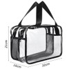 Large Clear PVC Cosmetic Bag, Multi-Functional Makeup Pouch, Travel Toiletry