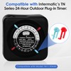 Dreyoo Cycle Timer Clock ON/OFF Plastic Switch Trippers Compatible with