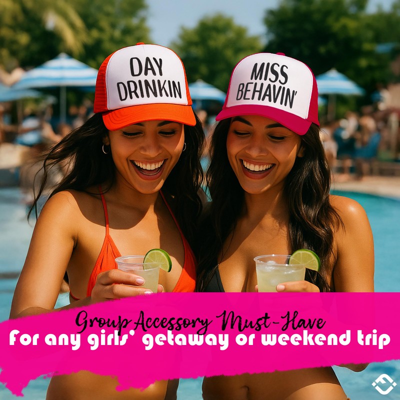 Funky Junque Neon Trucker Hat for Women Foam Mesh Snapback