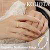 KOHOTA Silver Birthstone Rings for Women Dainty Stackable Engagement Wedding