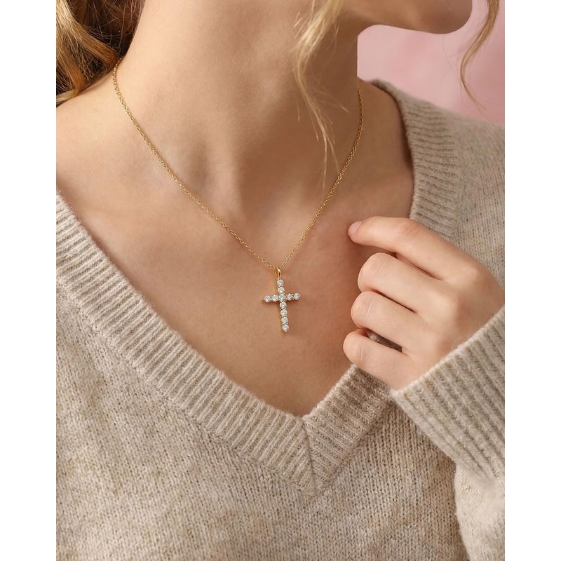 Eryuor Cross Necklace for Girls Kid 8 12 10 Year