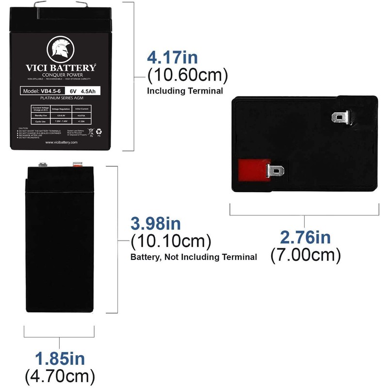 VICI Battery VB4.5-6 for Coleman 5348 Lantern