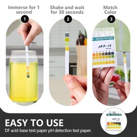 XUKZIMA 100 pH Test Strips for Urine and Saliva – pH Test – Determination pH Value – Test Strips Acidification Body