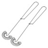 ApexPine 2‑Pcs Stainless‑Steel Spiral Whisks for Home‑Kitchen Egg‑Mixing