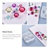 Moldes Epoxídicos De Cristal Diy, 2 Unidades, Minimoldes Par Blanco