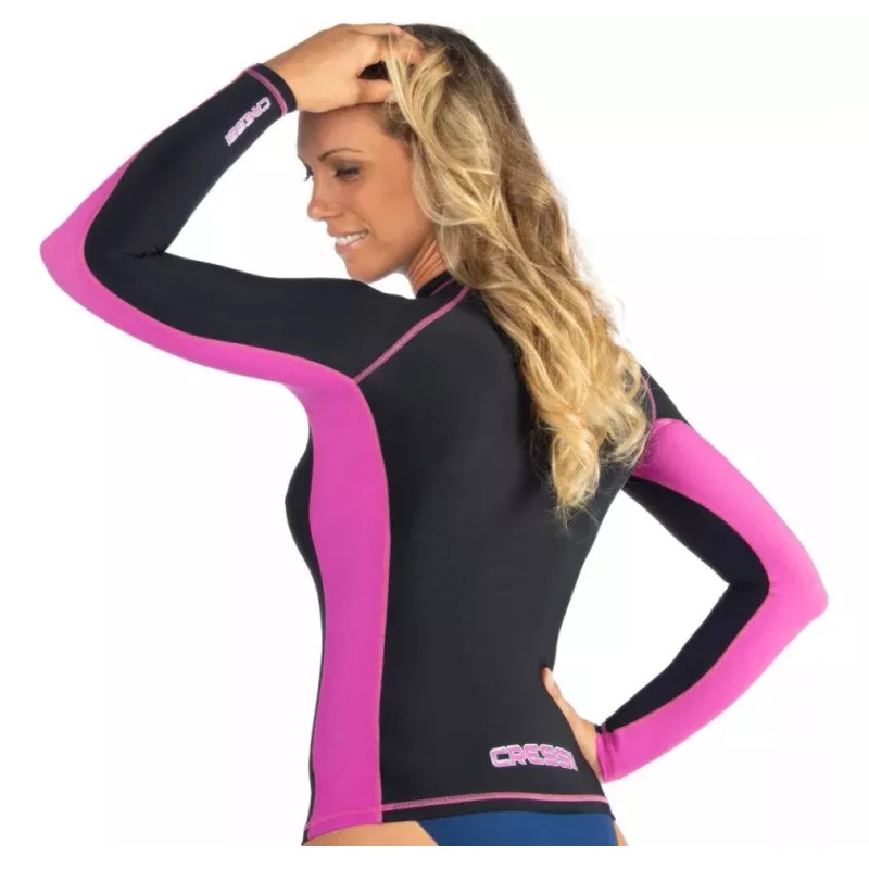Cressi Rashguard Natación Cressi Classic Negro Mujer Ulw4854