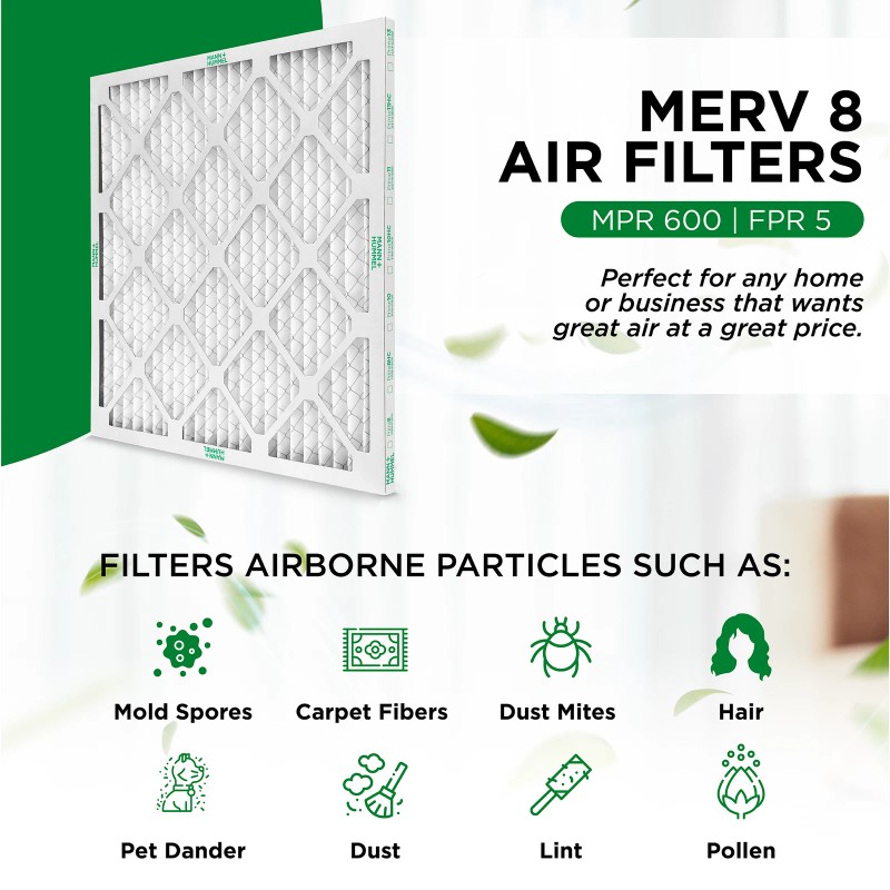 Mann+Hummel 16x20x1 MERV 8 Pleated Air Filters by Mann+Hummel. 6