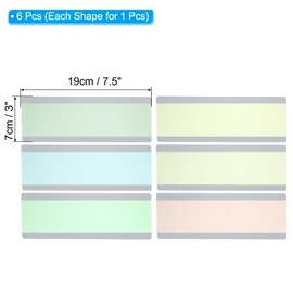 PATIKIL Guided Reading Strips, 6 Pcs Reading Tracking Ruler Highlight Strips Colored Overlay Highlight Bookmarks Help with Dyslexia Teacher Education Supplies(Low Saturation Colours)
