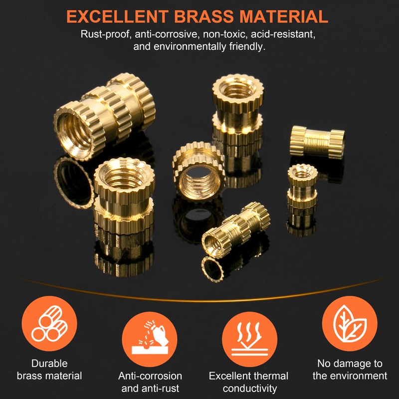 Threaded Insert, 330 Pieces M2 M2.5 M3 M4 M5 Insert