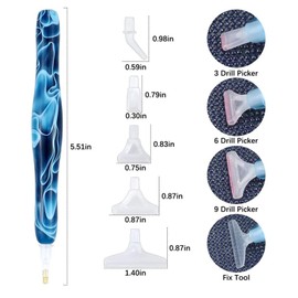 Diamond Painting Pen, Diamond Painting Pen Set, Diamond Painting Pen, Resin Diamond Painting Pen, 5D Diamond Painting Accessories, Diamond Painting Tools Kits for Adults and Children, Art, DIY Crafts