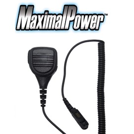 MaximalPower Palm Speaker Mic Kevlar Reinforced Cable for Motorola DMR Radio XPR3300 XPR3500 XPR3300e XPR3500e XPR 3300 3500 3300e 3500e