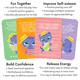 Sunny Present Empowerment Cards for Kids – 45 Action Packed and Fun Exercises for Children