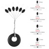 VIPMOON 600 Pieces Fishing Bobber Stopper, Rubber Bobber Stops for
