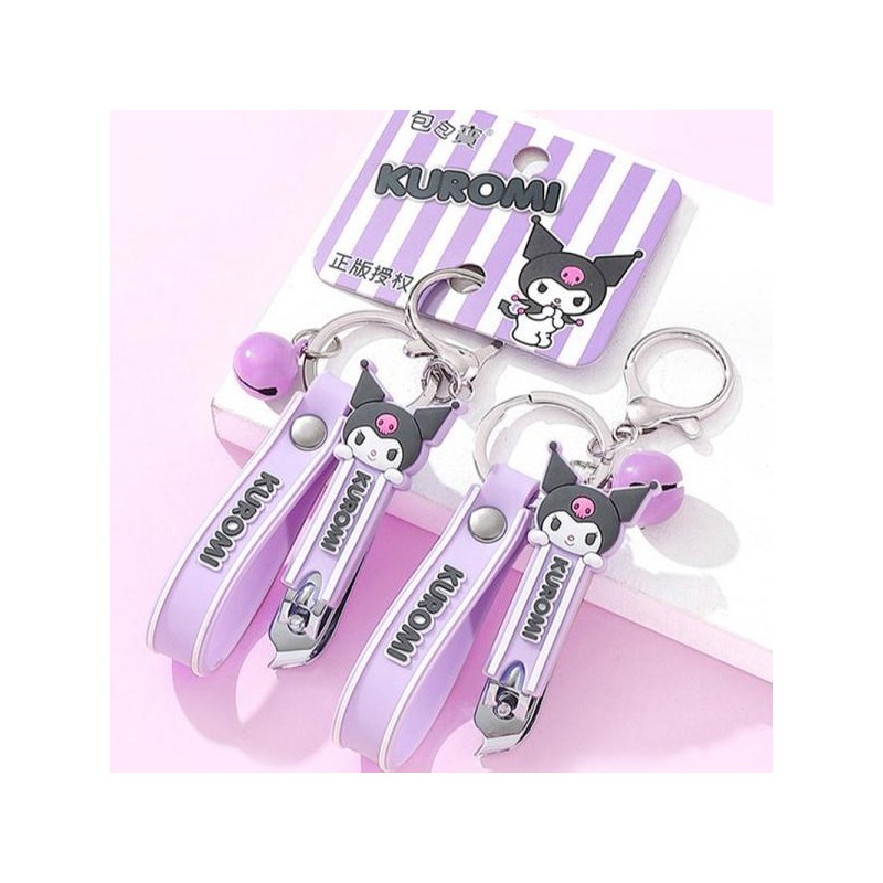 산리오 다이컷 키링형 손톱깎이-쿠로미 Sanrio Die-Cut Keychain Nail Clipper -