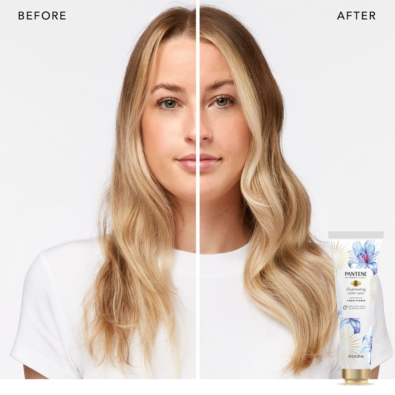 Pantene Sulfate Free Conditioner, Illuminating Hair Color with Biotin, Safe
