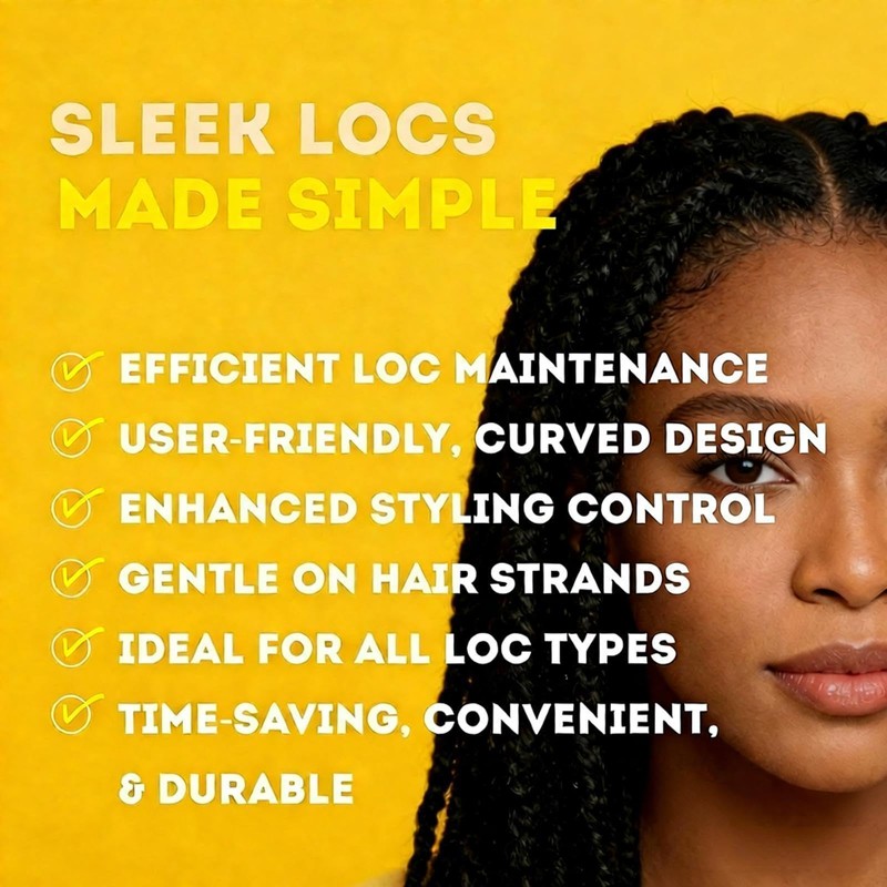 Haredluck Interlocking Tool for Microlocs and Medium Locs Maintenance –
