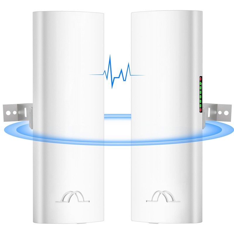 5.8G Wireless Bridge with Pole/Wall Mount Bracket - Extend Starlink