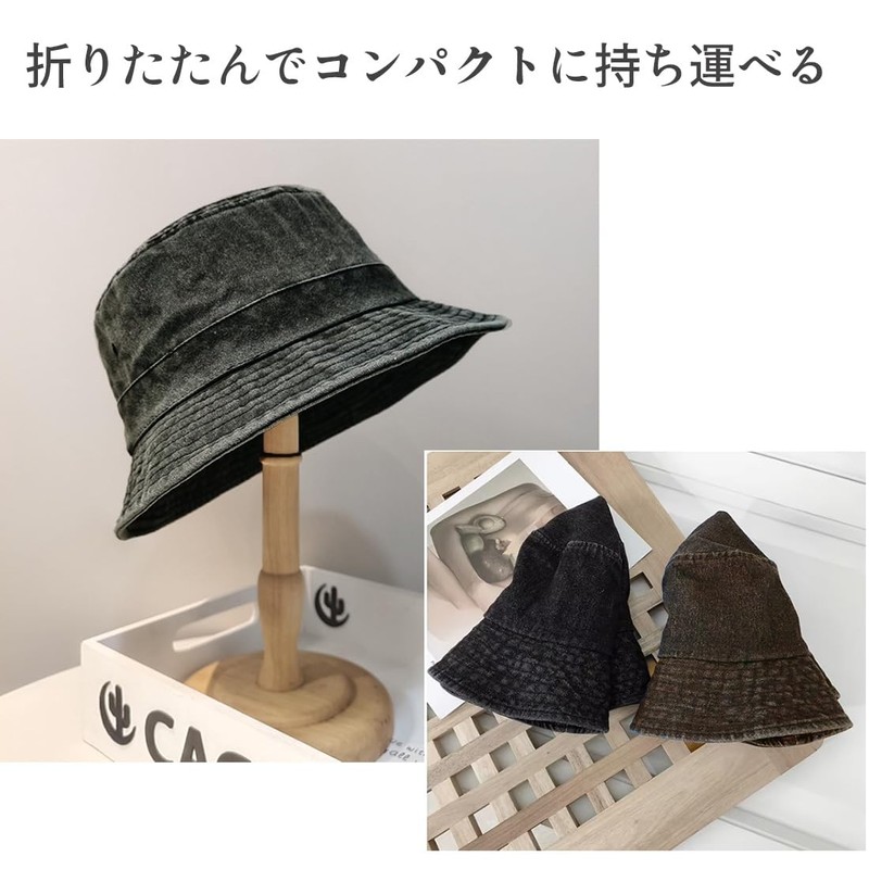Laquest Bucket Hat, Large Size, Men's, Women's, Faded Cotton, Includes