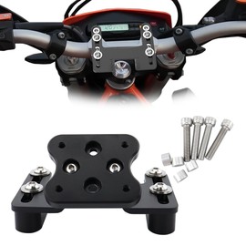 REARACE Motorcycle GPS Mount Bracket Phone Navigation Holder Fit for Husqvarna TC/TE/FC/FE/TX/FX 125-501, Compatible with Garmin/Tomtom Mount (AMPS Hole)