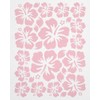 WANDfee Wall Sticker Hibiscus Flowers Choice of Colours Pink Wall
