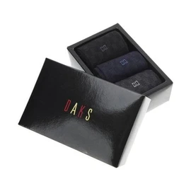 Daks (신세계강남점)DBSS5E601BK 25SS남성장목3족 면혼방 블랙 체커보드 장목 3족세트 (DBS S5E601BK) 25SS Men's Long Sock 3-Pack Cotton Blend Black Checkerboard 3-Pair Set