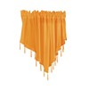 WUMUZAI 1Pcs Yellow Sheer Valance Curtains 51.2 x 23.6 Inch,