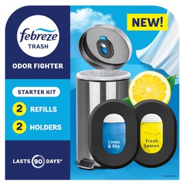 Febreze Trash Odor Fighter - Stick-On Deodorizer for Fresh Scents