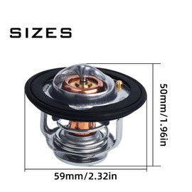 19301-PAA-306 19301-PLC-315 Engine Coolant Thermostat with Gasket - for Honda Accord/Civic/CR-V/Odyssey/Prelude 1990-2024 - OE Replacement Thermostat Kit