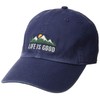 Life is good Standard Chill Cap Baseball Hat, Mountains Darkest