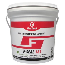 Red Devil 0841DW F-Seal 181 Fiber Reinforced Water Based Duct Sealant, 1 Gallon, White